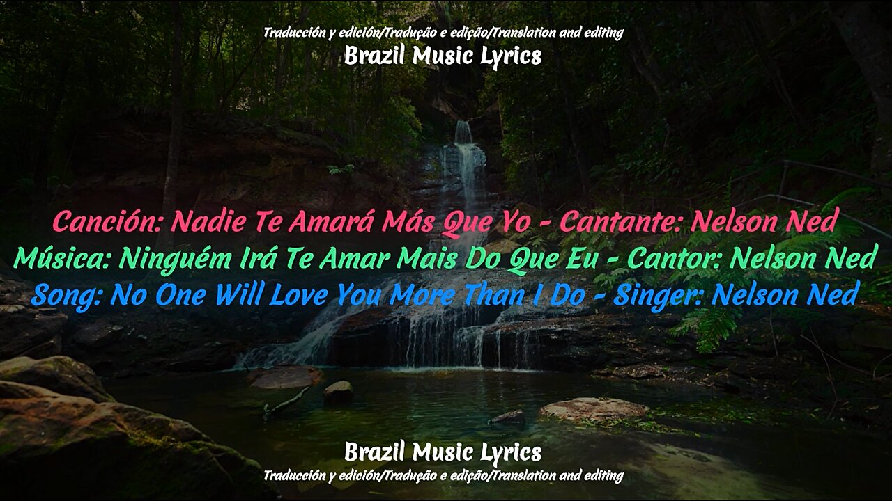 Brazilian Music: No One Will Love You More Than I Do - Singer: Nelson Ned ​