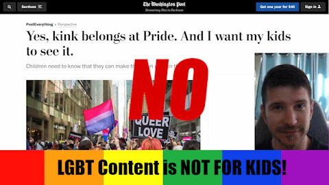 LGBT Spaces ARE NOT FOR KIDS! STOP IT!