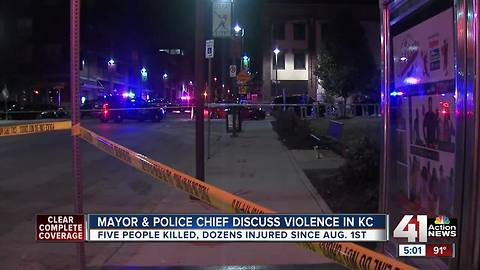 Mayor James addresses recent spate of violence