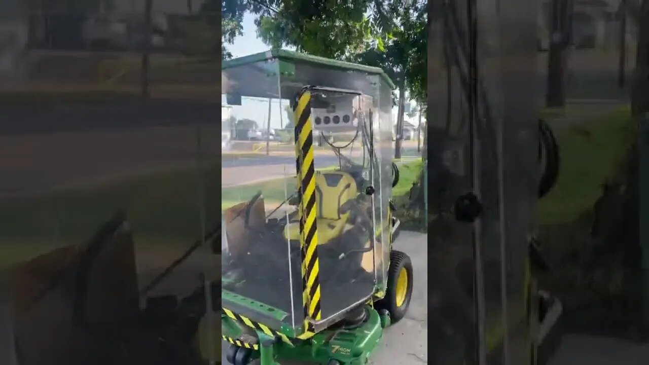 Louisiana is so hot people build air conditioning systems for zero turn mowers