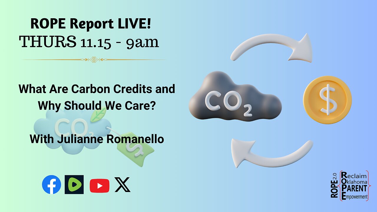 What Are Carbon Credits And Why Should We Care With Julianne Romanello - ROPE Report LIVE!