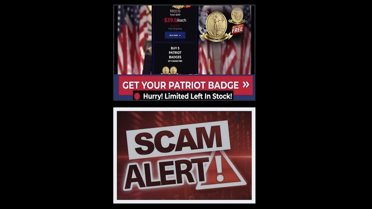 ⚠️SCAM ALERT⚠️ FAKED Ivanka Trump TRUMP LIBERTY BADGE