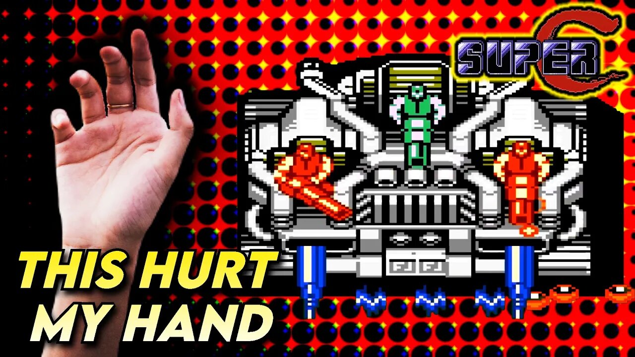 Super C nes No power ups + 1 hand area 2