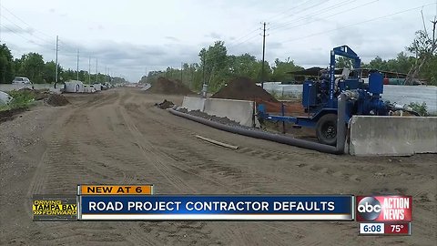 Road project contractor defaults