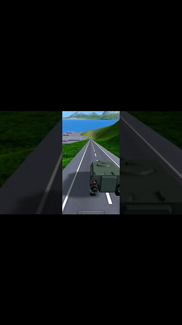 Driving APC vehicle across the water | Turboprop Flight Simulator #shorts