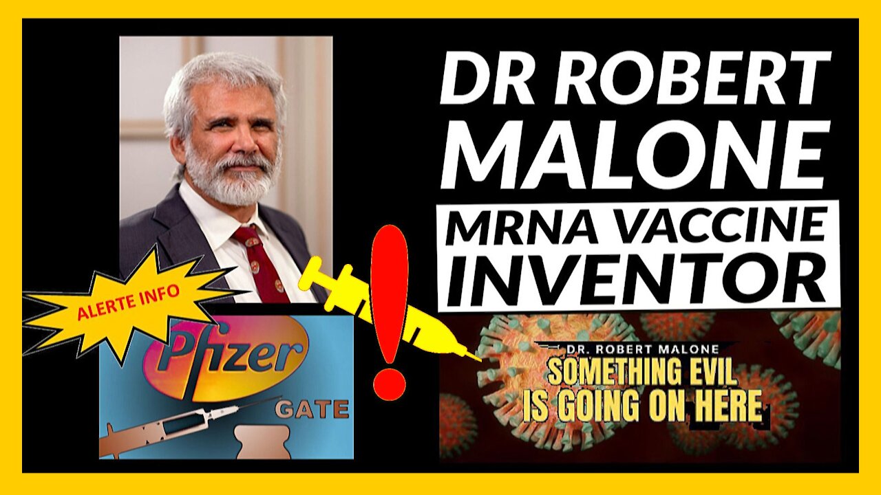 VACCIN anti-covid ! Cri d'alarme effrayant du Dr.R.MALONE (Hd 720) Lire descriptif