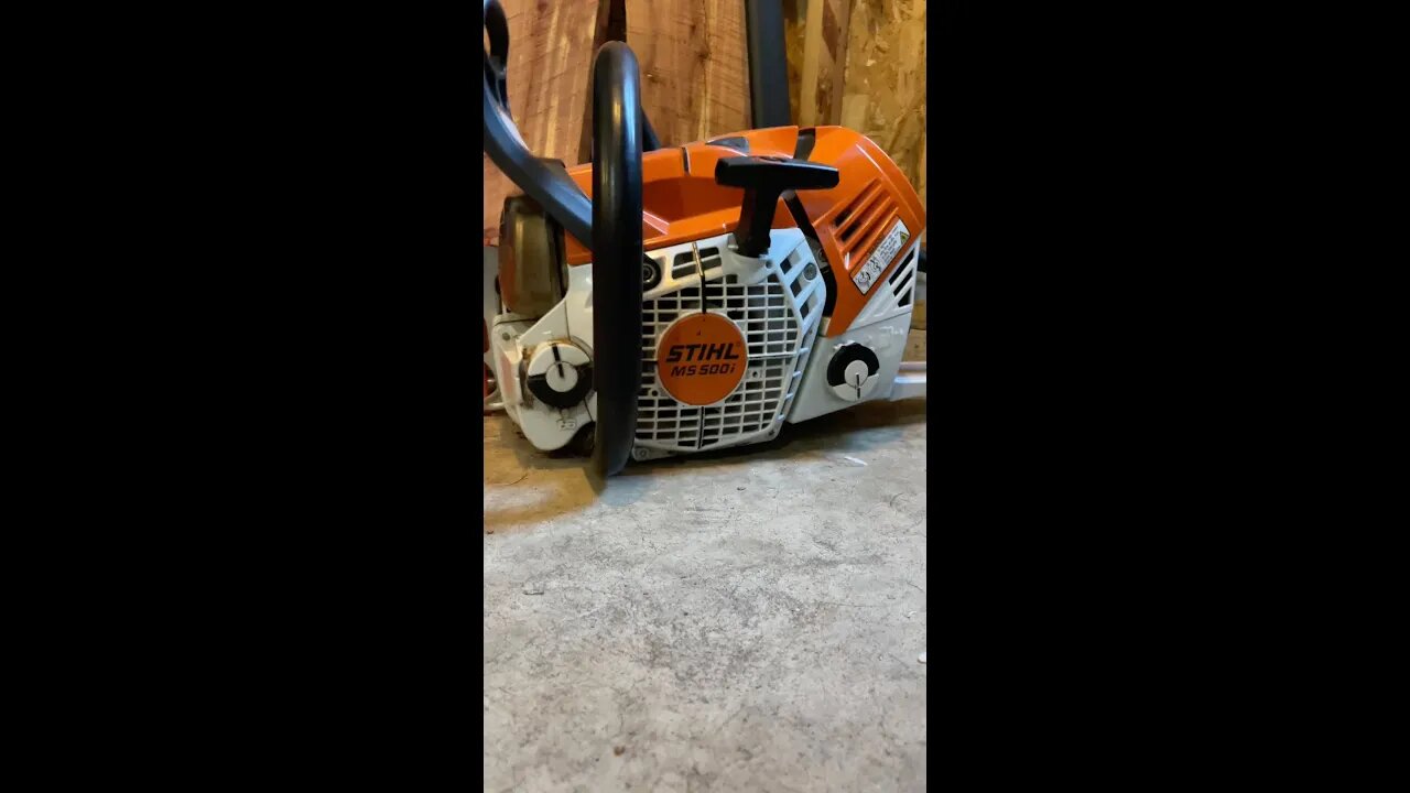 Stihl 500i Remote Start Modification #shorts #fyp #chainsaw