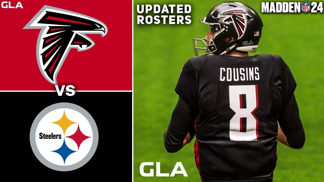 Kirk Cousins Falcons vs. Russell Wilson Steelers | Free Agency 2024 - 2025 Rosters | Madden 24 PS5