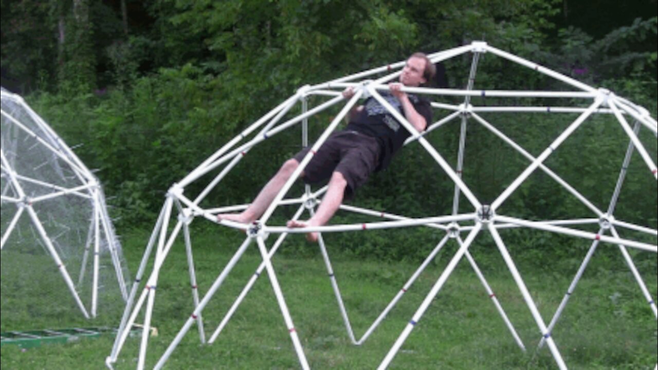 PVC Geodesic Dome Load Test