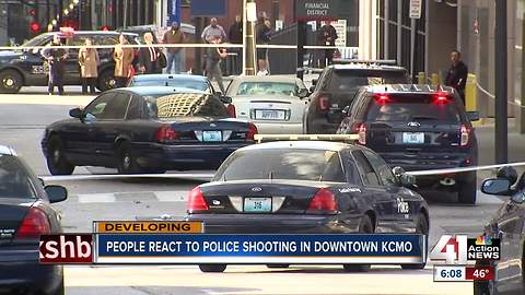 People react to police shooting in downtown KCMO