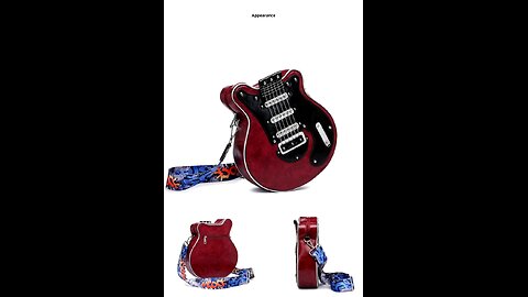 Handmade Unique Creative European American Style Crossbody Guitar Shaped Handbag