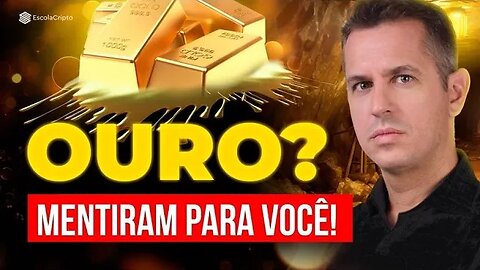 BITCOIN caindo ainda é MELHOR QUE O OURO