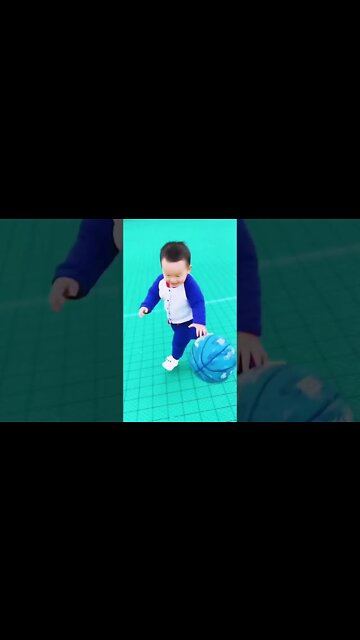 Cute adorable baby child with warm white and pink hat with cute baby girl