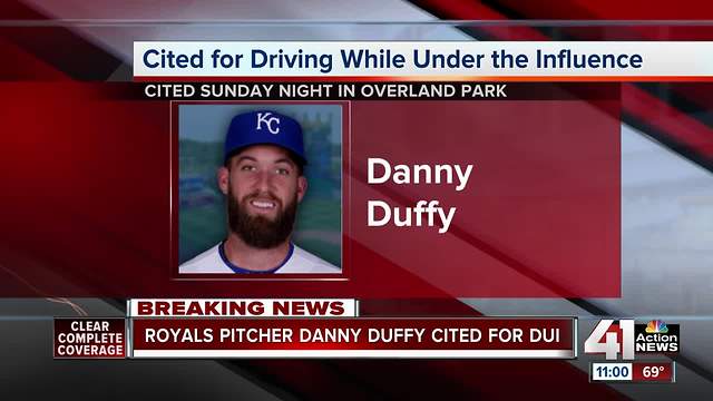Danny Duffy cited for DUI in Overland Park