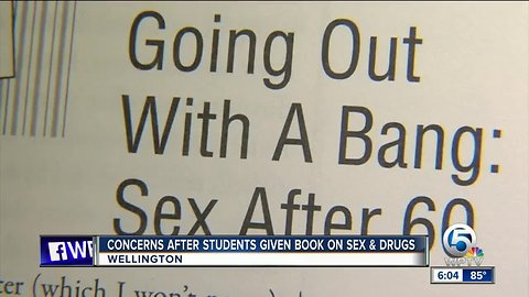 Some parents upset group gave Wellington Elementary students book with chapters like "Sex after 60"