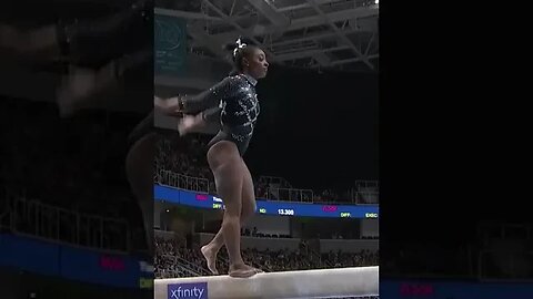 Simone Biles beam slowmo National Championship #shorts