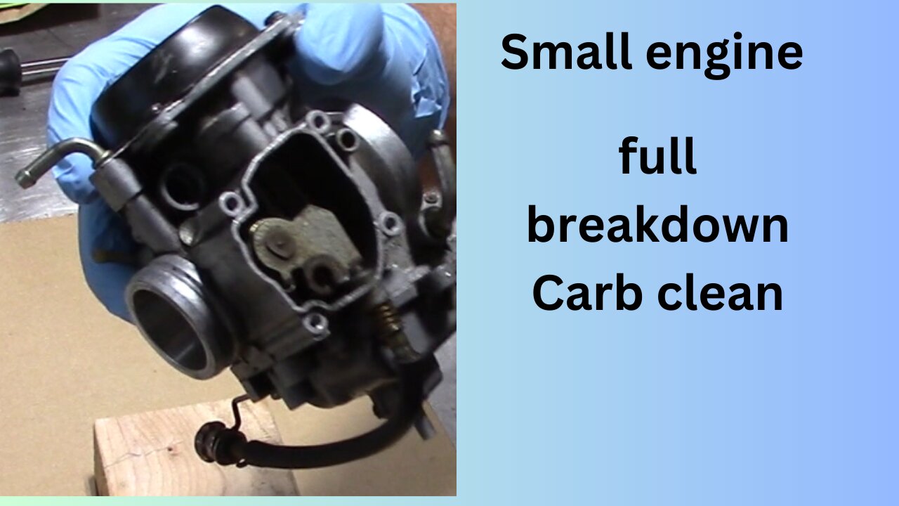 how to clean a carburetor