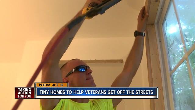 Non-profit building tiny homes for veterans in St. Petersburg
