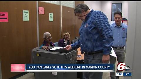 Early voting in Marion County continues at a brisk pace