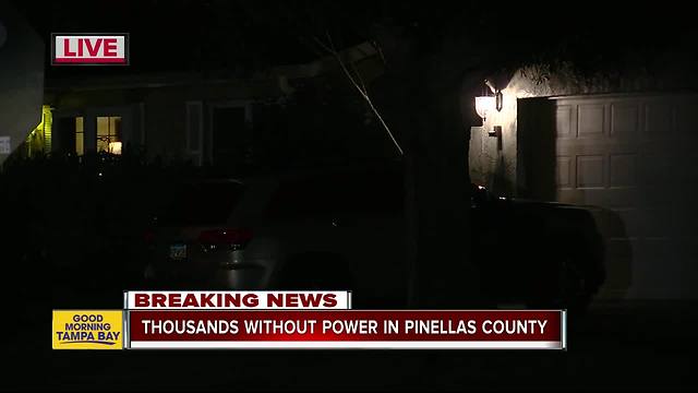 Thousands without power in Pinellas County