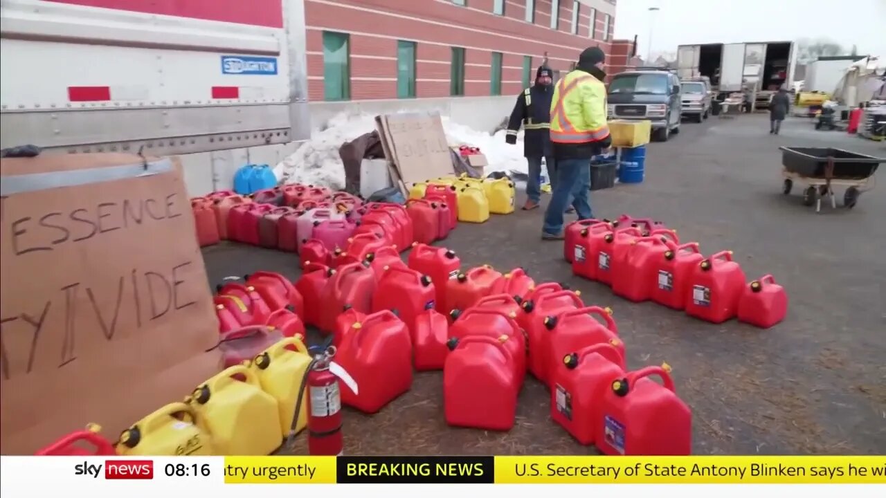 This Is How The Trucker Protesters Stay Warm And Get Fed