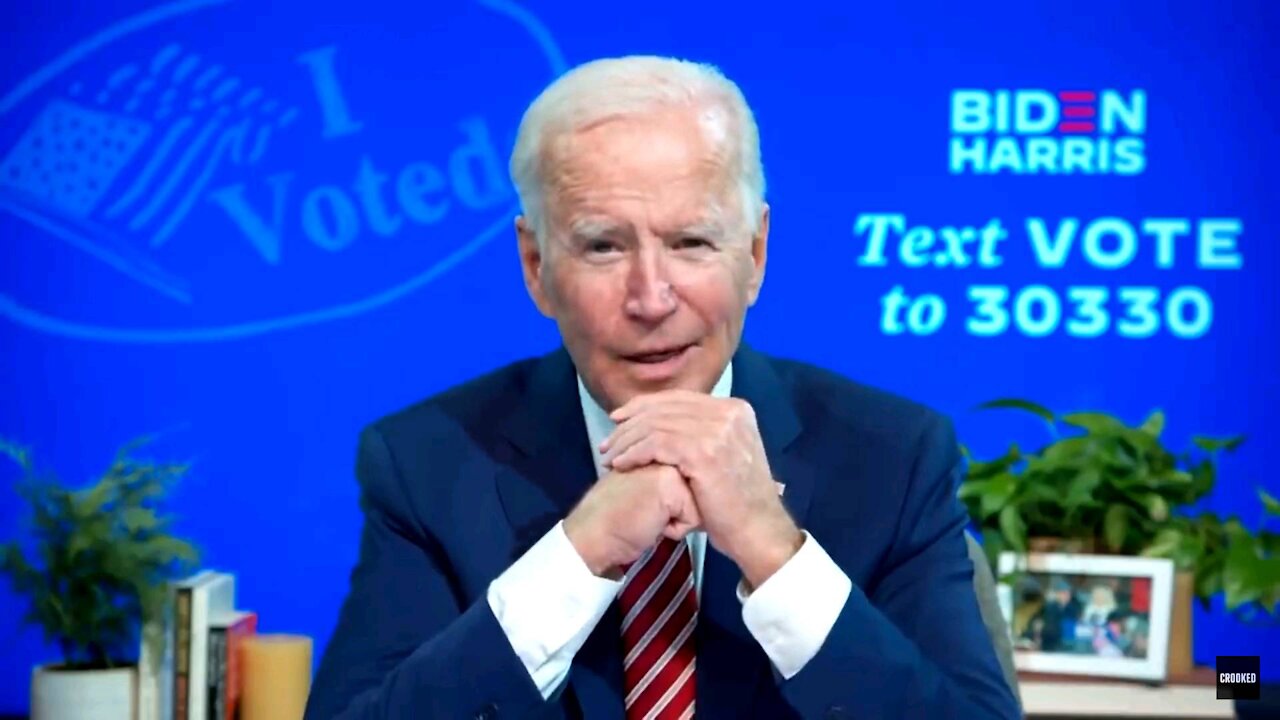 Joe Biden confirmed voter fraud a week before the 2020 election