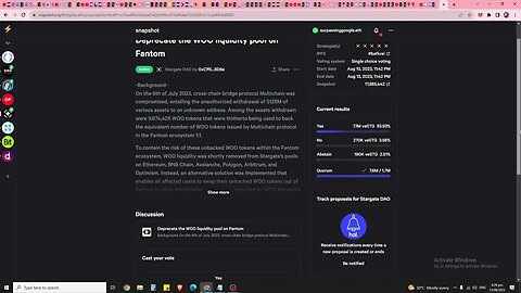 Interested In The Layerzero Airdrop? Vote On These Stargate Proposals Asap. Limited Time!!!
