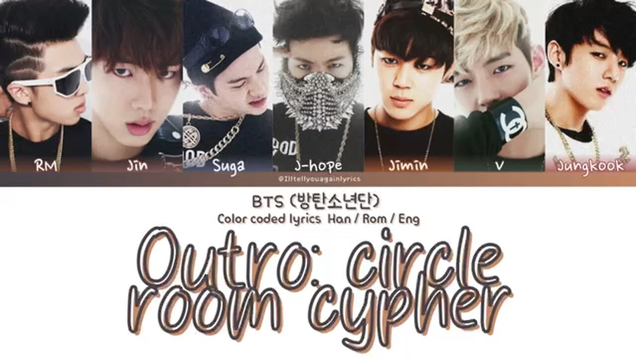 BTS [방탄소년단] “Outro: Circle Room Cypher” Lyrics [Color Coded Han_Rom_Eng]