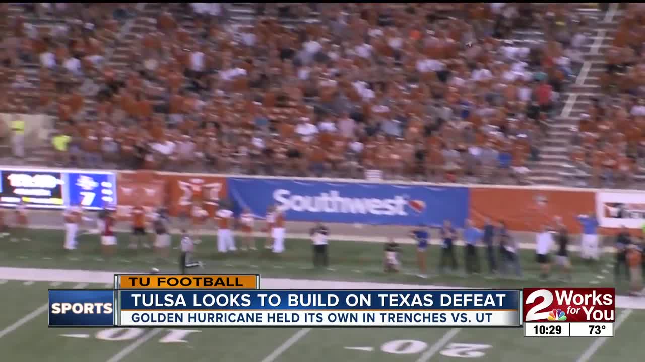 Tulsa encouraged by play in the trenches vs. Texas