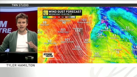 Storm triplets storm across the Pacific, Saskatchewan blizzard developing