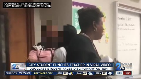 VIDEO: Baltimore teacher punched in face by student