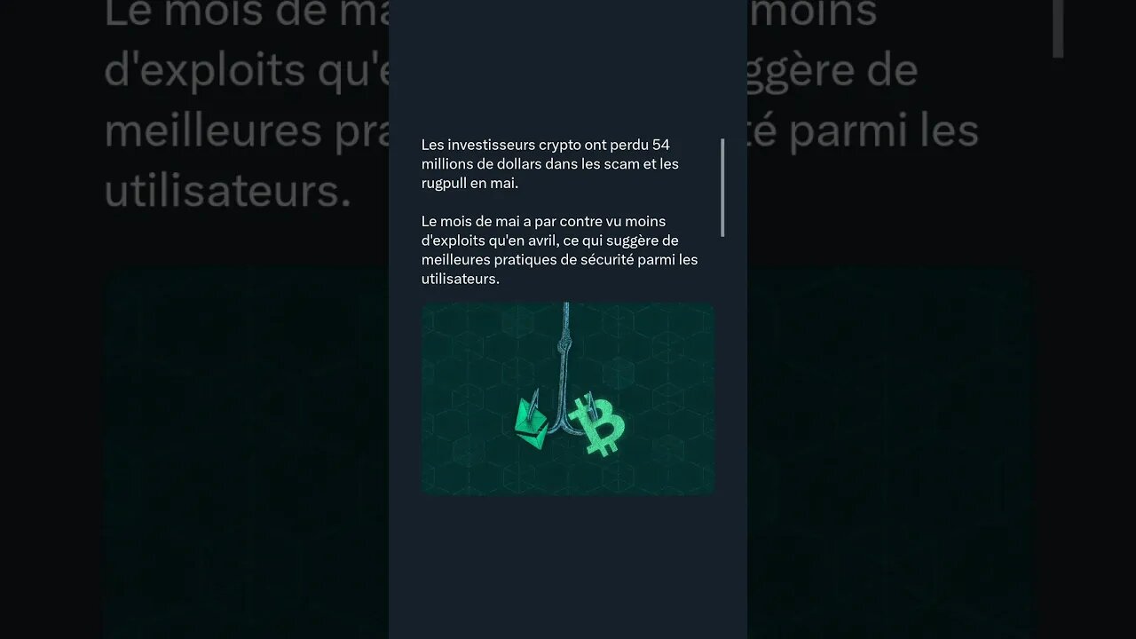 Les investisseurs crypto ont perdu 54 millions de dollars dans les scam et les rugpull en mai.