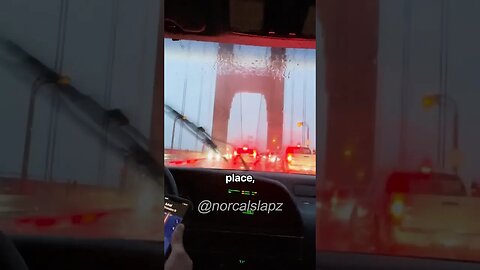 POV Your On The Golden Gate B￼ridge During A Hurricane😳😭 #norcalslapz #bayarea #funny #shorts #fyp