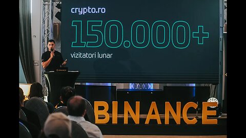 Prezentarea crypto.ro de către Alex Numeris la Binance Meetup 2023