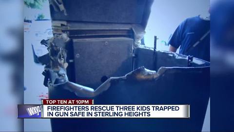 Gun safe rescue: 3 metro Detroit kids accidentally lock themselves inside