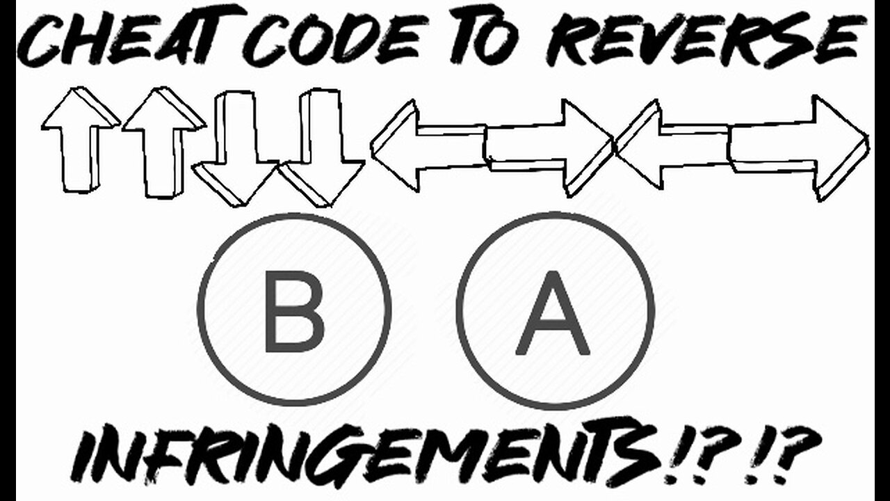 Did I just discover a cheat code to reverse infringements???