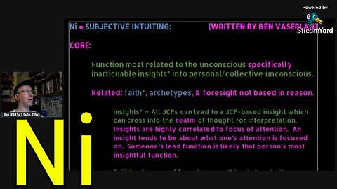 Ni = "Introverted Intuition", its Values, & its #JungianSubfunctions. #SubjectiveIntuiting