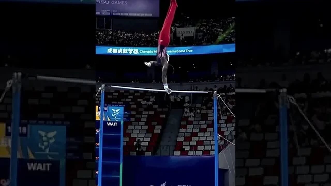 Fred Richard 🇺🇸 on High Bar 2023 FISU Summer World University Games Chengdu (AA 4th Place) #shorts