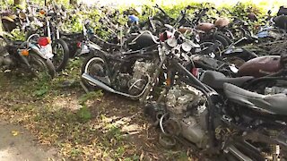 Giant motorcycle graveyard