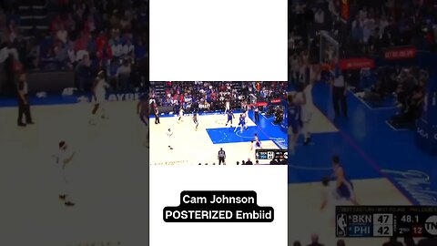 Cam Johnson POSTERIZED Embiid 😳