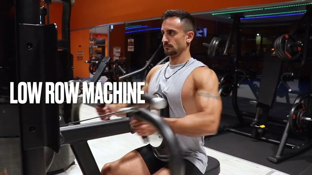 LOW ROW MACHINE EXERCISE