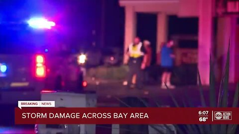 Storm damage across Pinellas County area