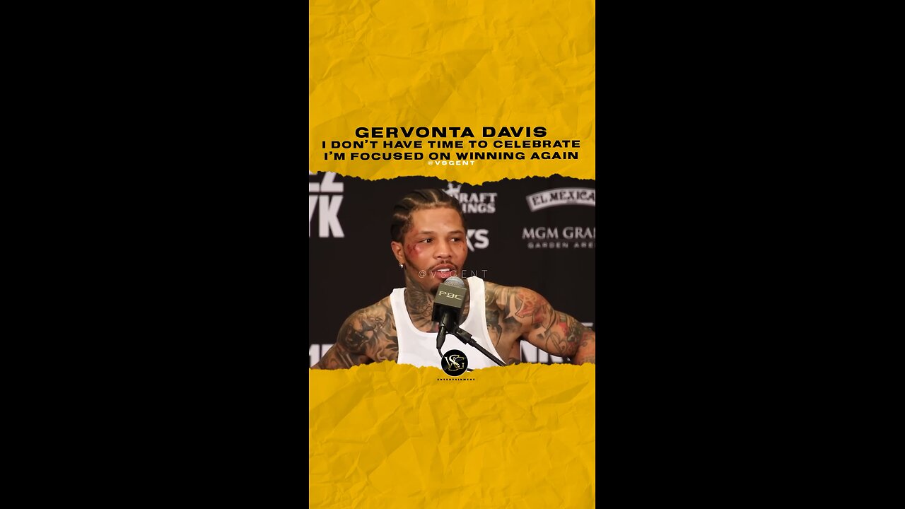 @gervontaa I don’t have time to celebrate I’m focused on winning again