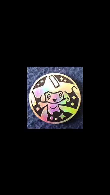 Vintage Pokémon Jirachi Silver Rainbow Holofoil Coin, NA Wish Maker, EX Hidden Legends 2004 #SHORTS