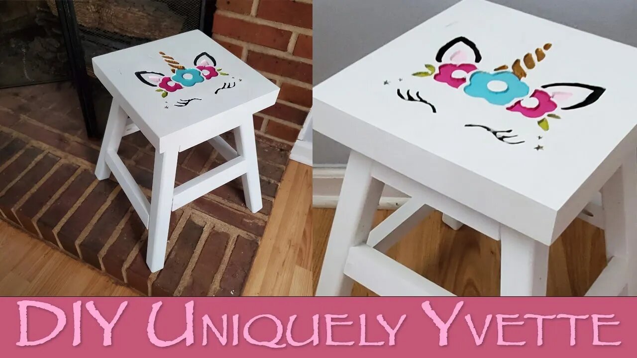 DIY: Child's Christmas Gift Idea | Unicorn Stool | Woodworking