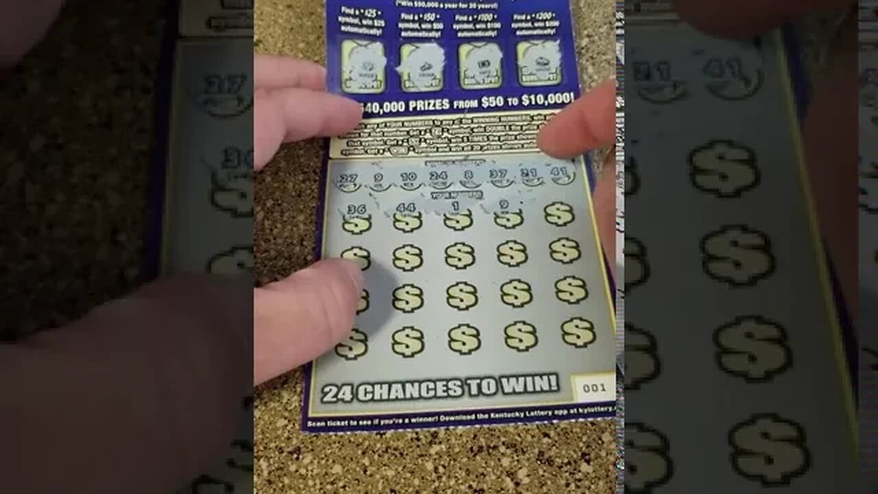 $20 LOTTERY SCRATCH OFF MILLION MATCH WINNER!!