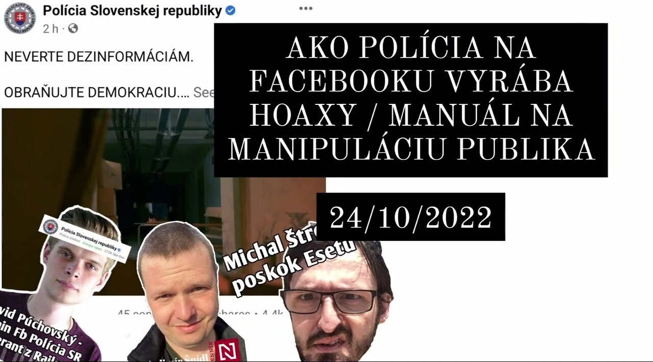 Ako polícia na Facebooku vyrába HOAXy - manuál na manipuláciu publika