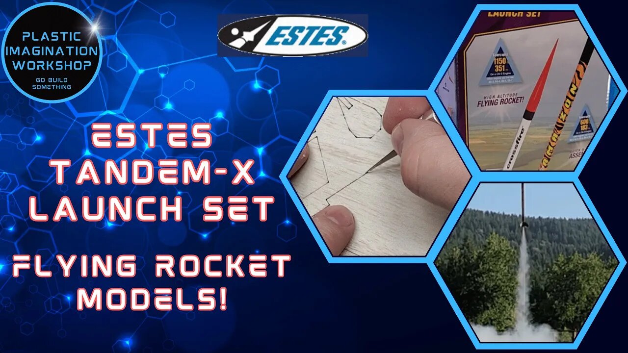 ESTES Tandem X Launch Set - Flying Scale Model Rocket Build