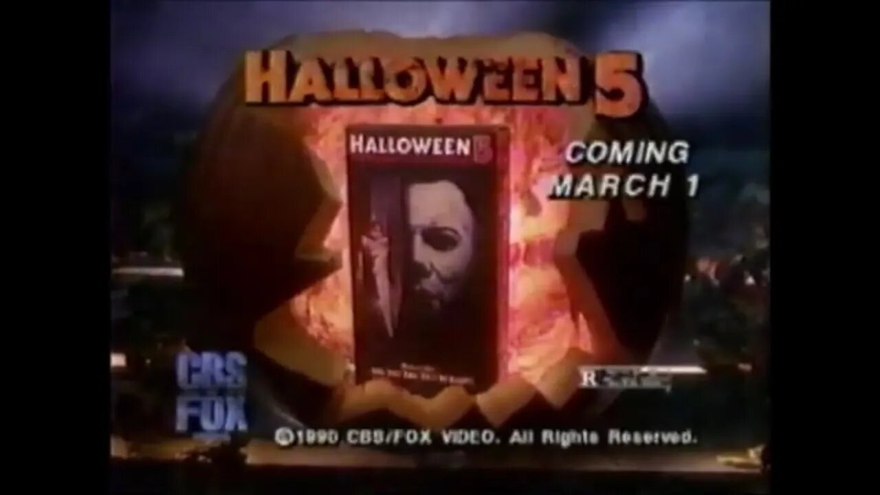 HALLOWEEN V (1989) VHS Trailer [#halloween5 #halloween5trailer]