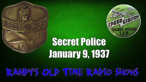 Speed Gibson 002 Secret Police January 9, 1937